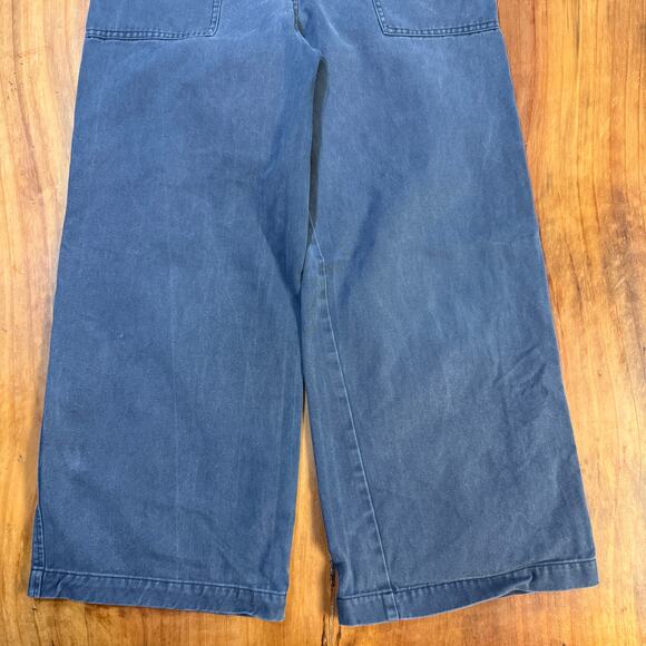 First Rite Cotton Cargo Trouser Pants Small 100% cotton Wide leg High Rise X3-26 - Picture 2 of 8